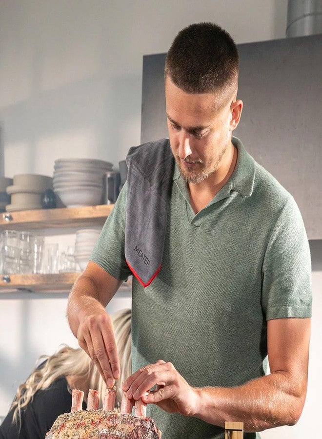 MEATER Microfiber Kitchen and BBQ Towel: Reusable, Absorbent, Durable, and Soft | Perfect for Cooking, Grilling, and Cleaning | 23.5" x 15.6" - Image 2